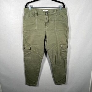 Bleu Cargo Pants Mens 36 Olive Green Stretch‎ Tapered Leg Hiking Camping Outdoor
